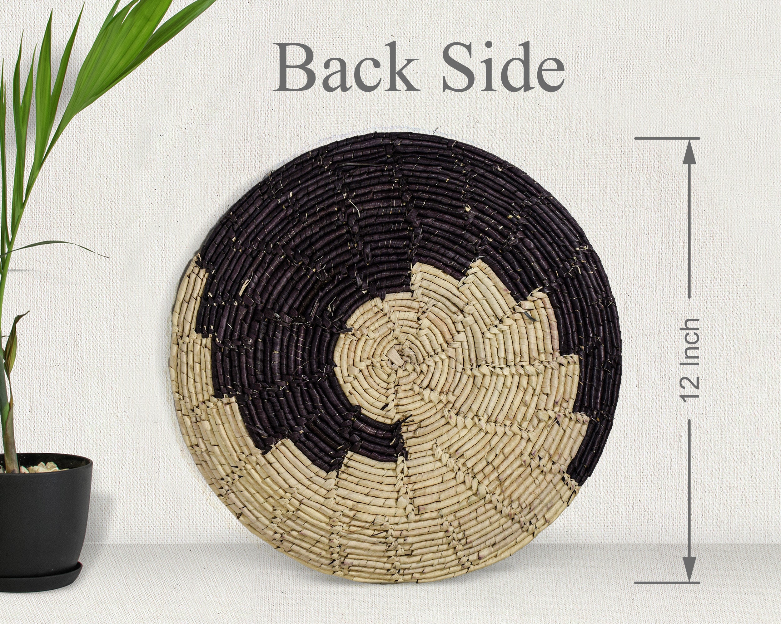 Dark Waves Flat Basket 12-inch