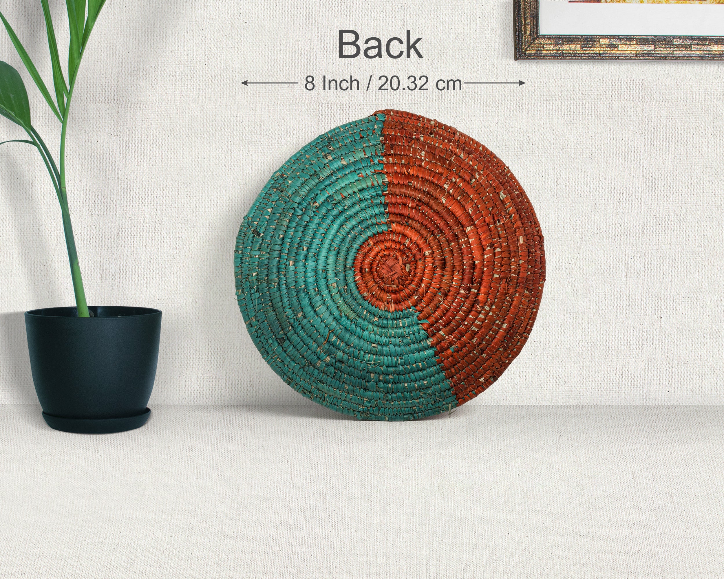 Turqouise Wave Bowl Basket