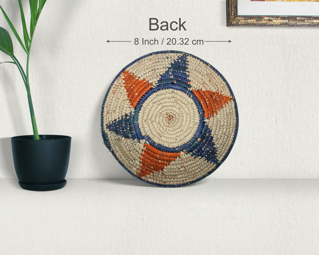 Blue & Orange Star Bowl Basket