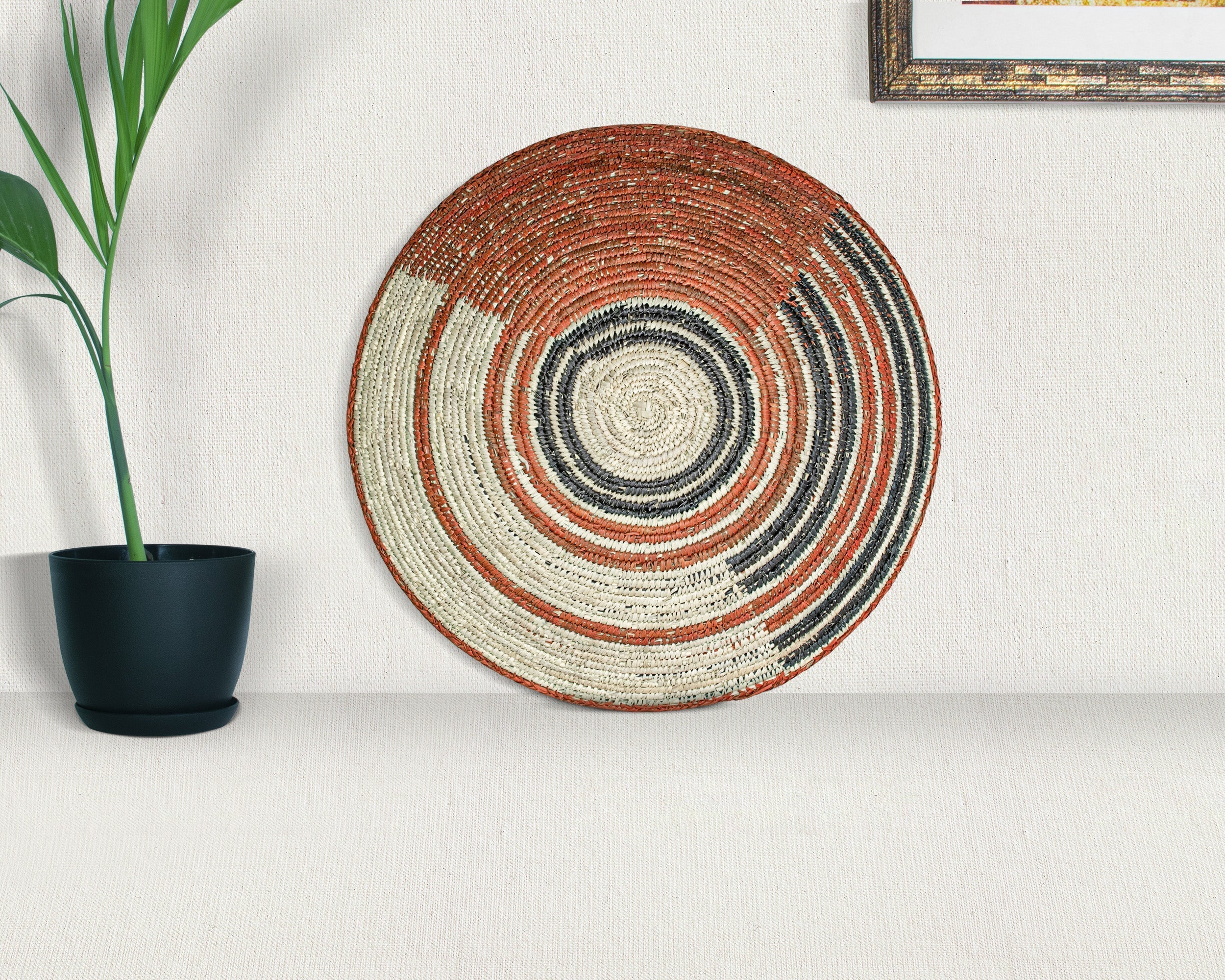 Burnt Sienna Circle Basket 14-inch BSK-156-15