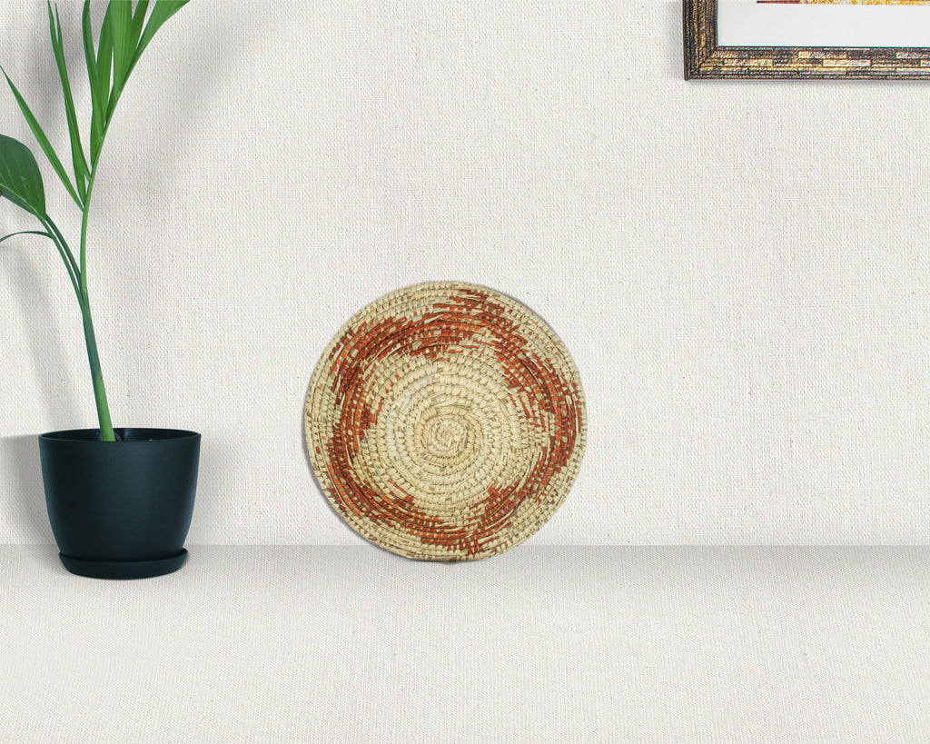 Spiked Bloom Brown Bowl Basket 8-inch LBW-447-7