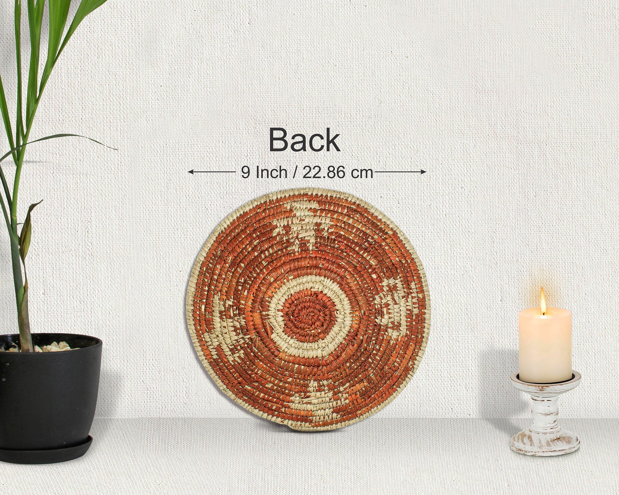 Pictograph Red Bowl Basket 8-inch LBW-418-7