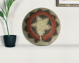 Bordered Navajo Inspired Star Basket 14-inch