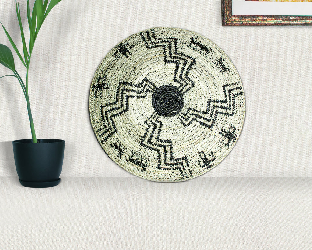 Four Men Four Dog Bowl Basket 14-inch BSK-125-15