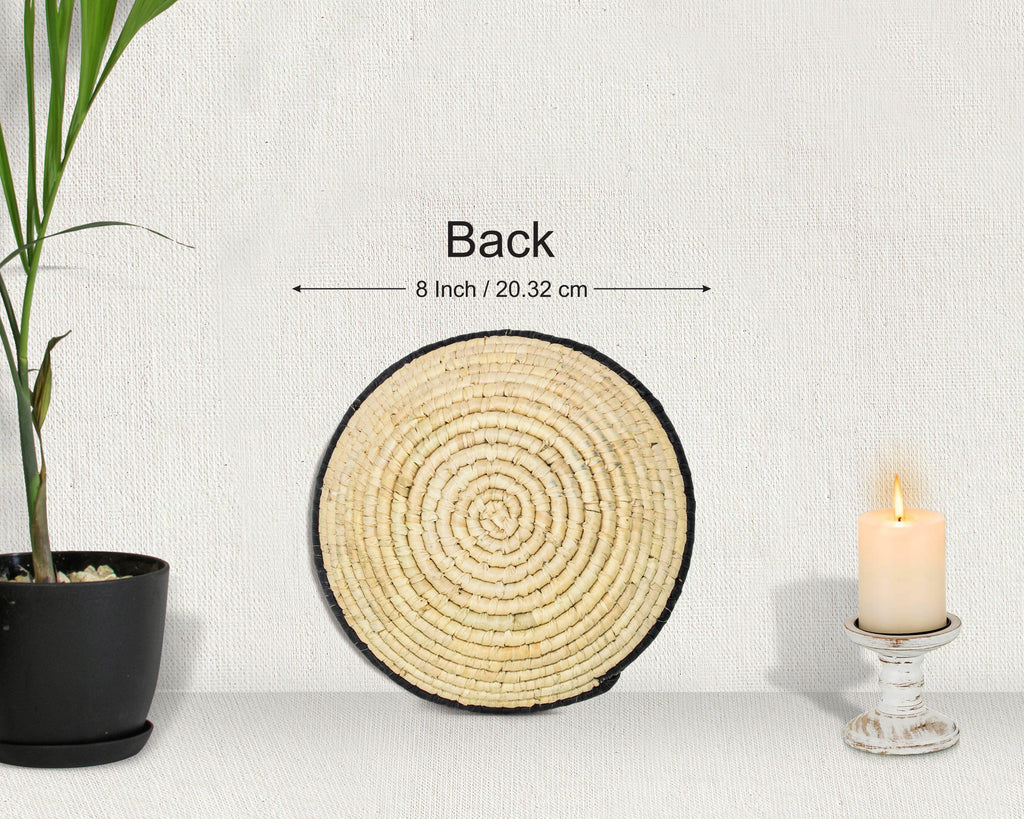 Ebony Edge Natural Bowl Basket 8-inch LBW-420-7