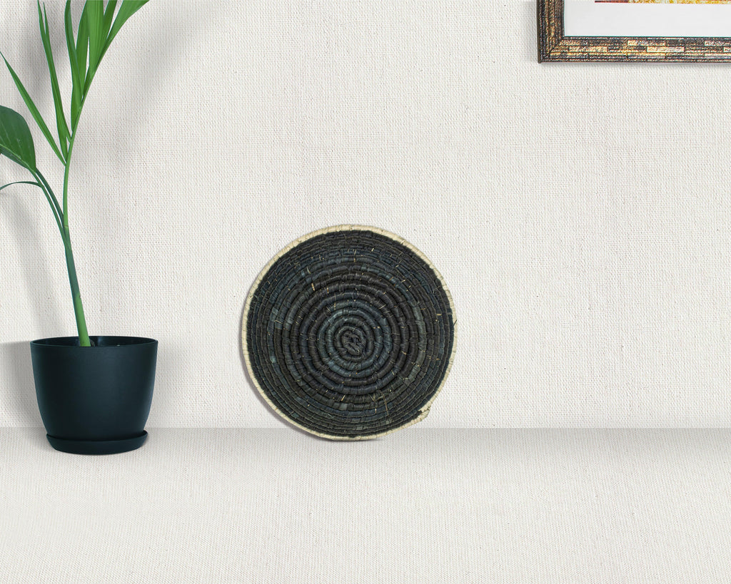 Oracle's Round Black Bowl Basket 8-inch LBW-421-7