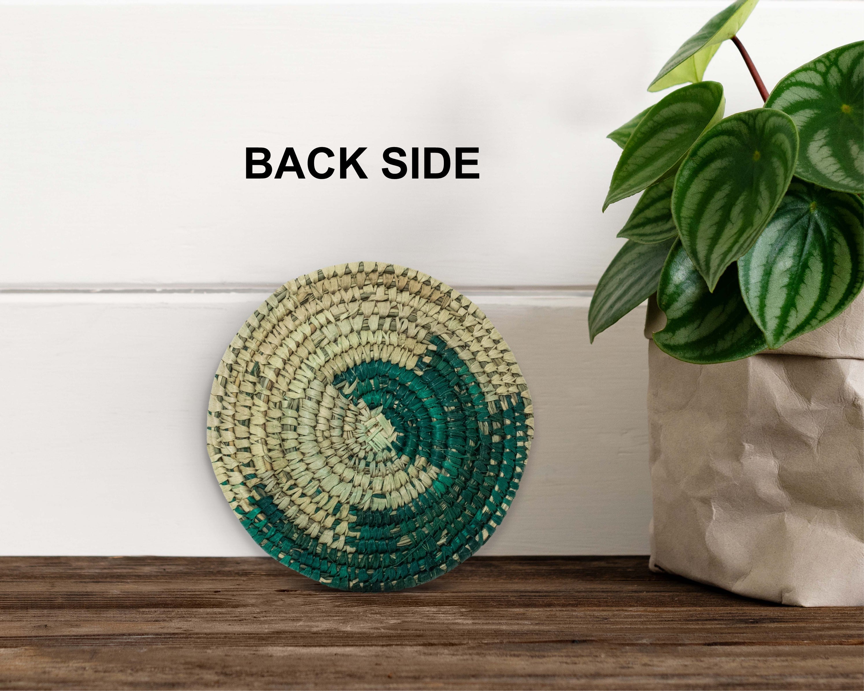 Boho Yei Green Miniature Basket Pack of 5 - LBW-1601-5 B