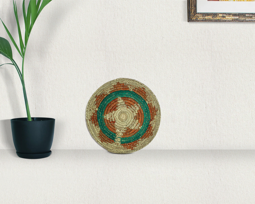 Cinder Weaver Brown Bowl Basket 8-inch LBW-413-7