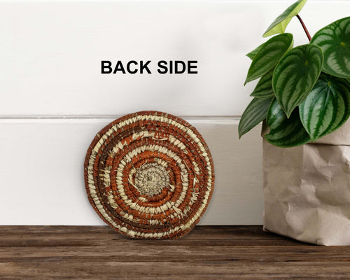 Brown Wheel Miniature Baskets