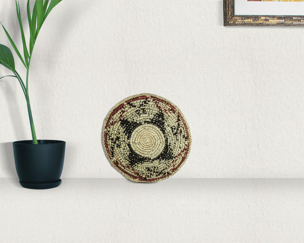 Four Point Star Black Bowl Basket 8-inch LBW-408-7