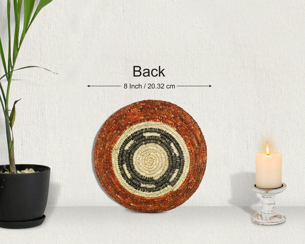 Stratified Desert Brown Bowl Basket 8-inch LBW-433-7 A