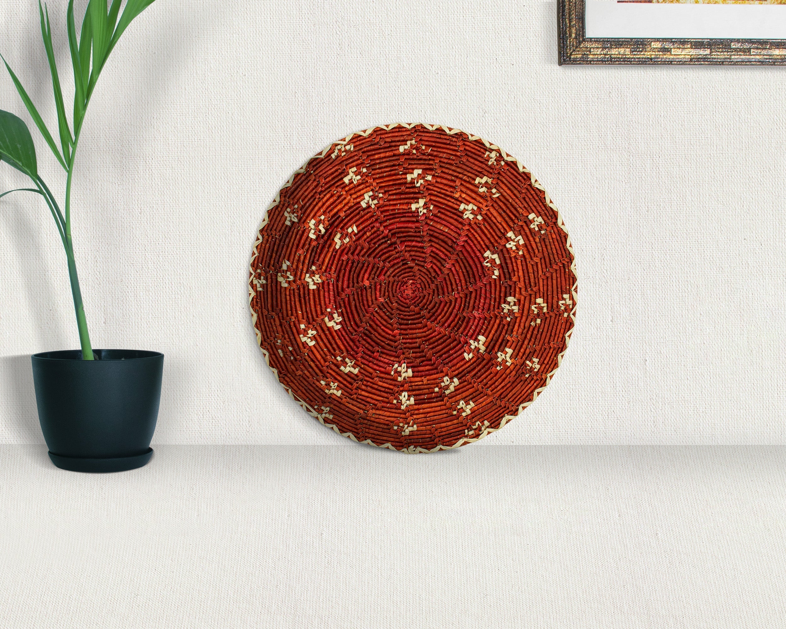 Vermillion Galaxy Flat Basket