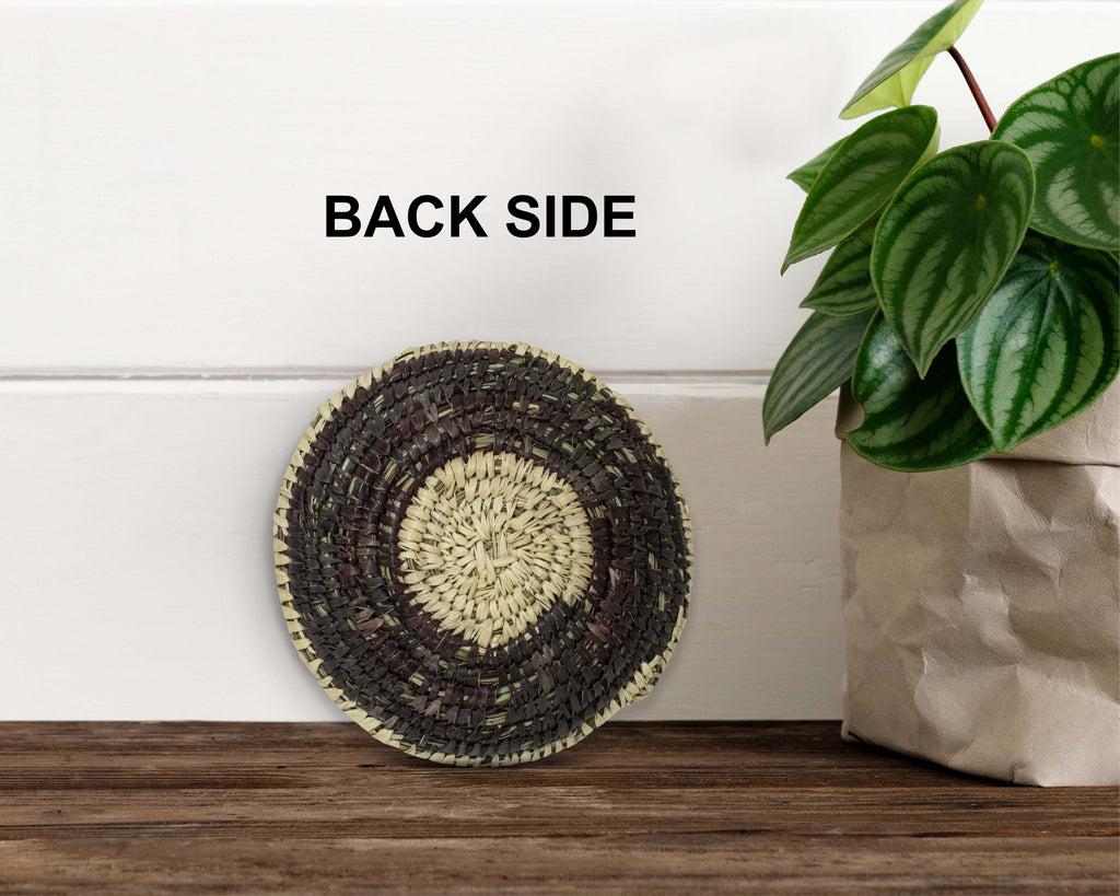 Boho Spinner Black Miniature Basket Pack of 5 - LBW-1610-5 A