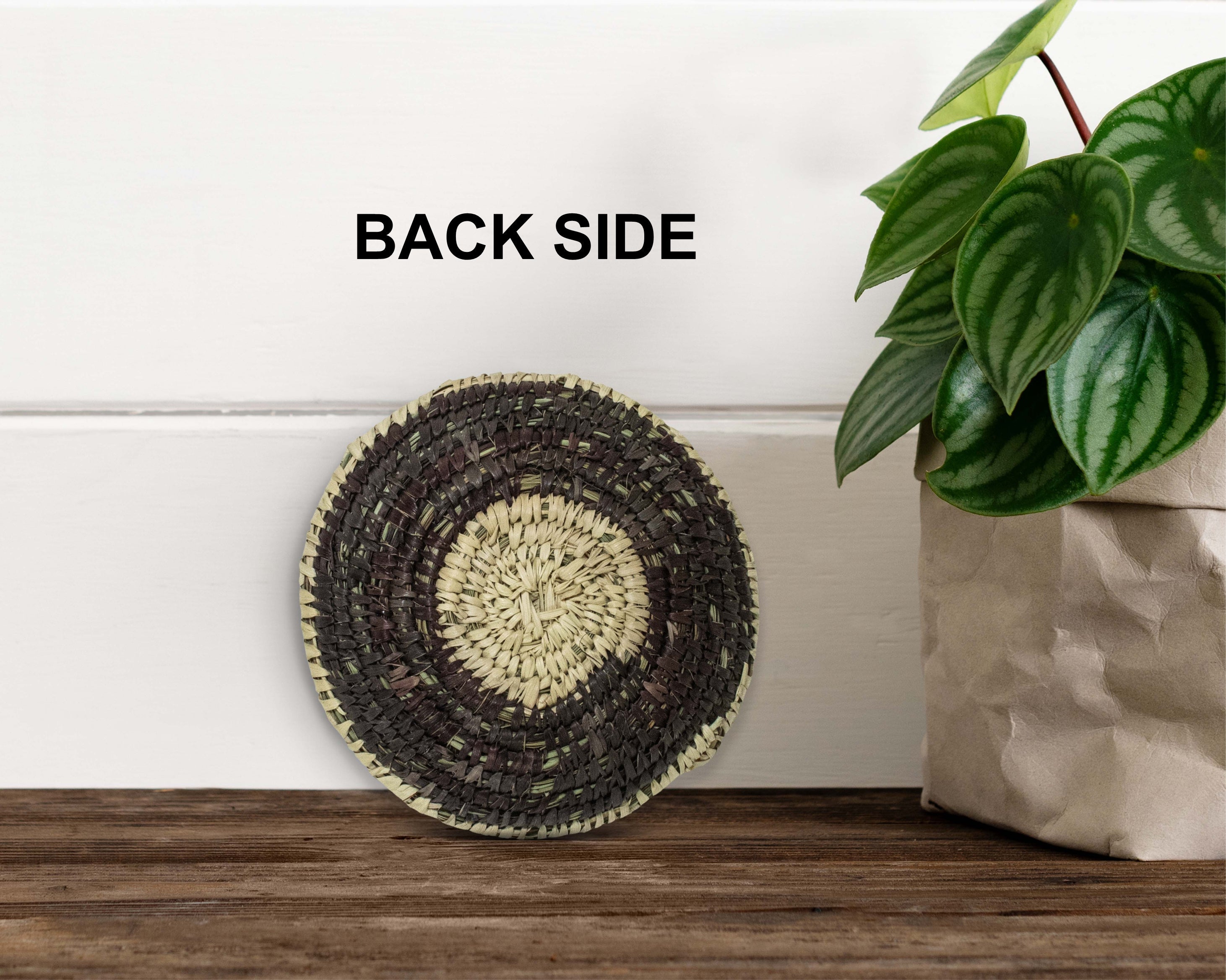 Boho Spinner Black Miniature Basket Pack of 5 - LBW-1610-5 A