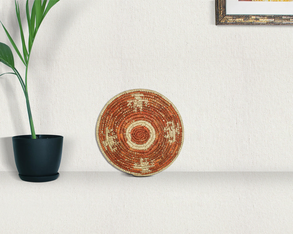 Pictograph Red Bowl Basket 8-inch LBW-418-7