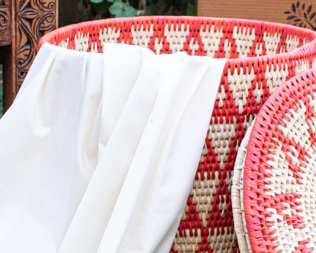 Multi Pyramids Red Large Storage Laundry Basket BL-1212-16