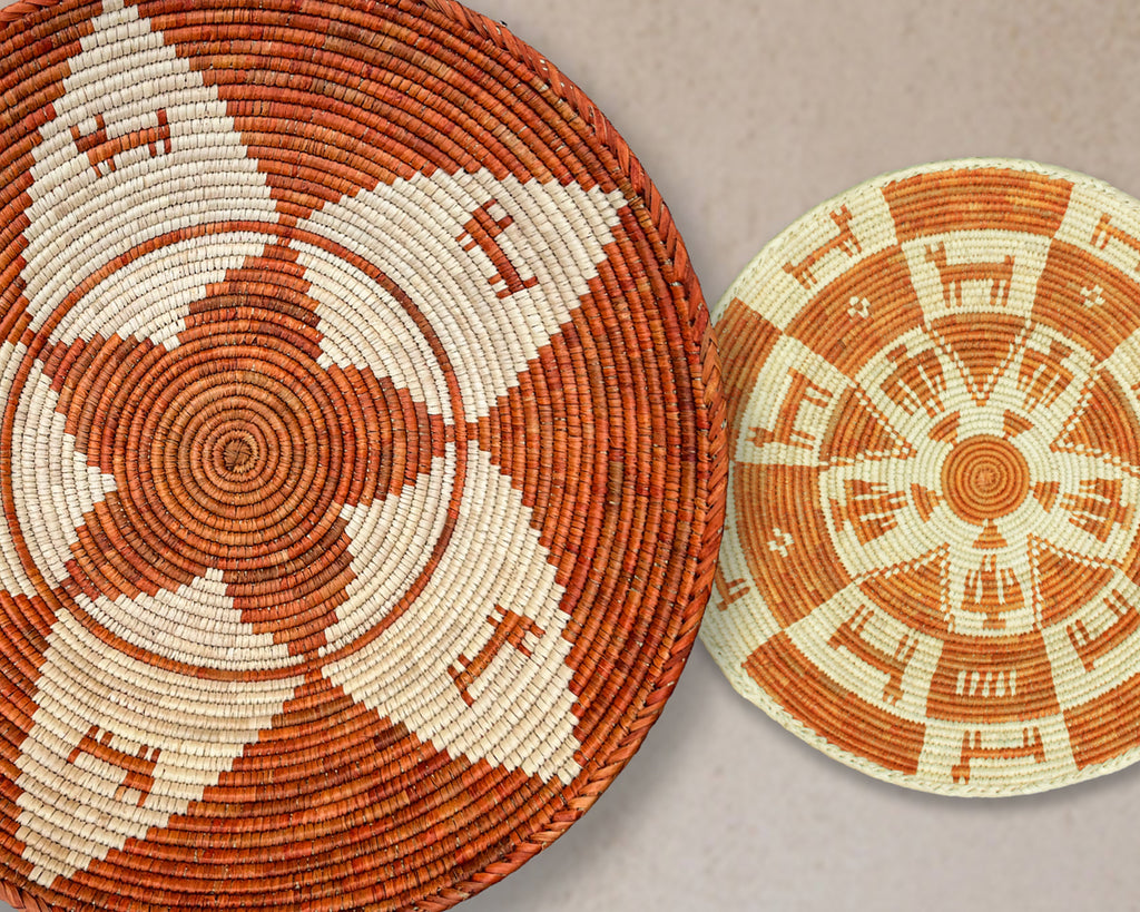 Set of 3 Handwoven wall baskets SET-203-3 N