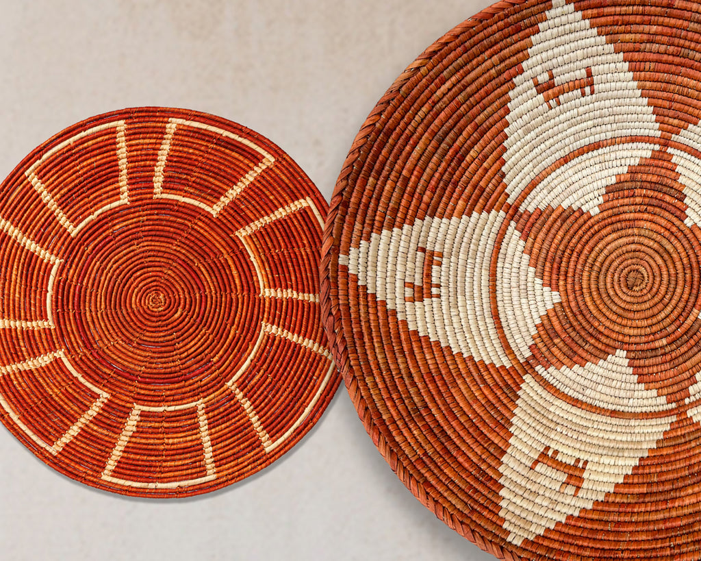 Set of 3 Handwoven wall baskets SET-203-3 N