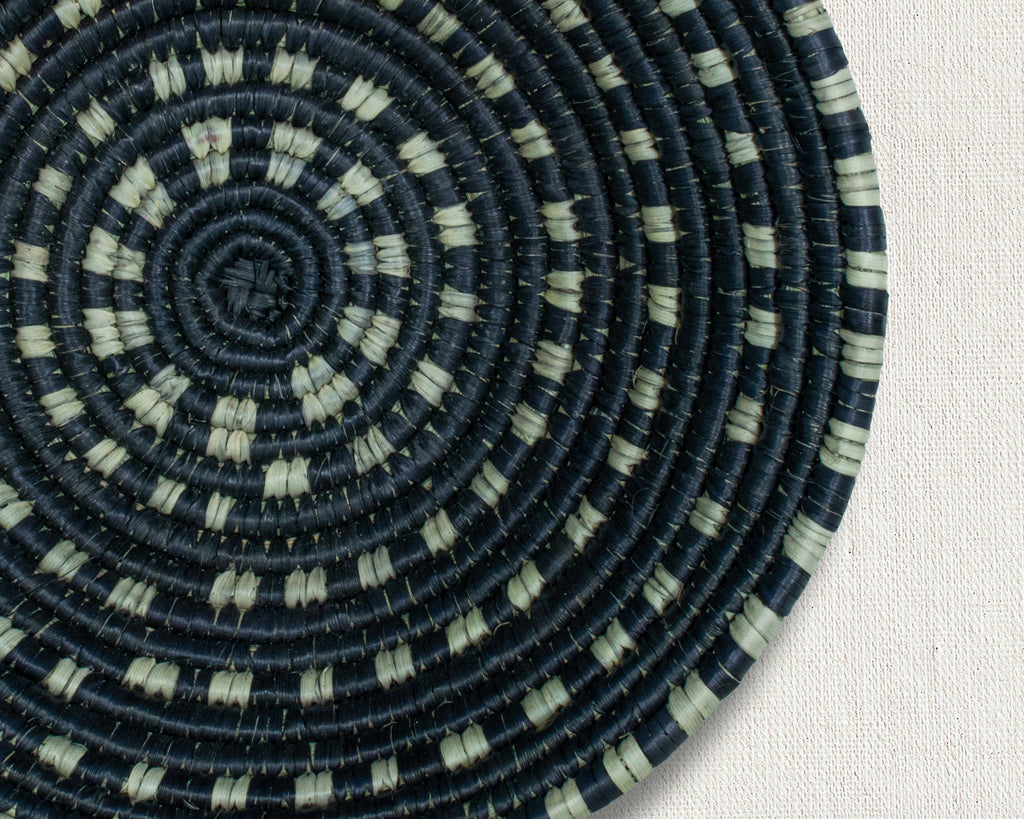 Earthen Speckle Black Bowl Basket 8-inch LBW-456-7 B