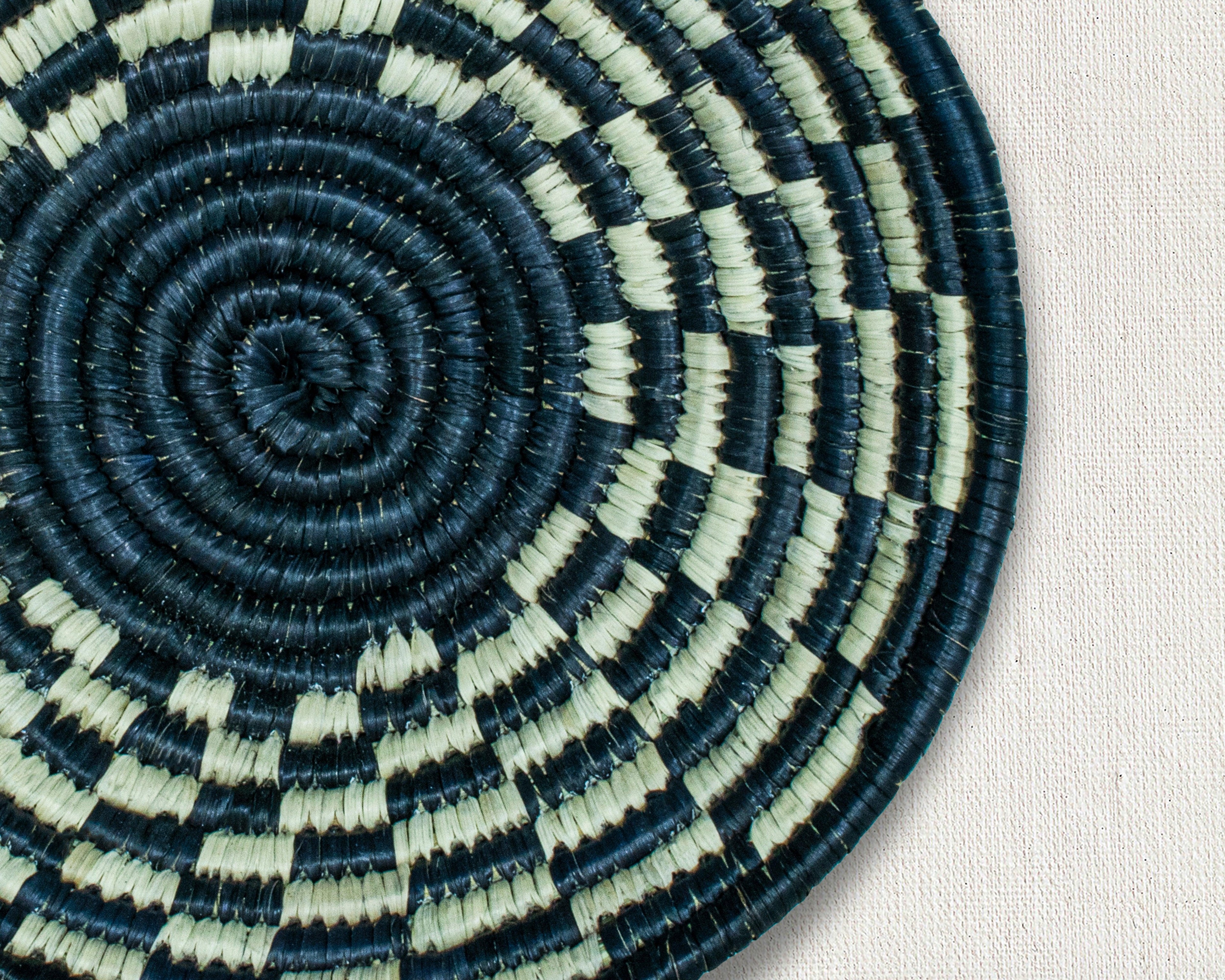 Rosette Black Bowl Basket 8-inch LBW-445-7 B