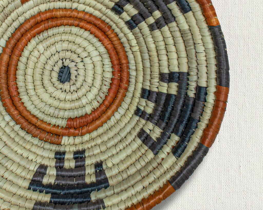 Canyon Echoes White Bowl Basket 8-inch LBW-462-7