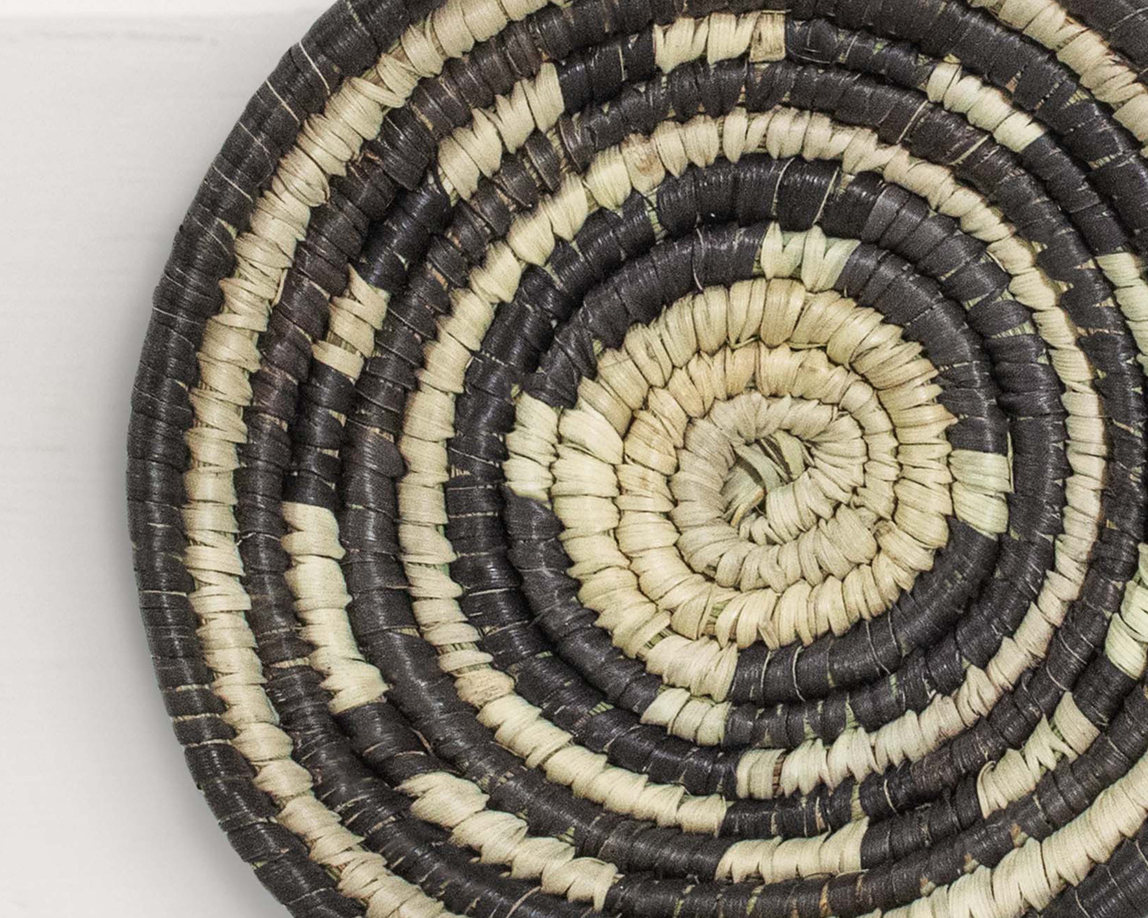 Boho Wheel Black Miniature Basket Pack of 5 - LBW-1607-5 A