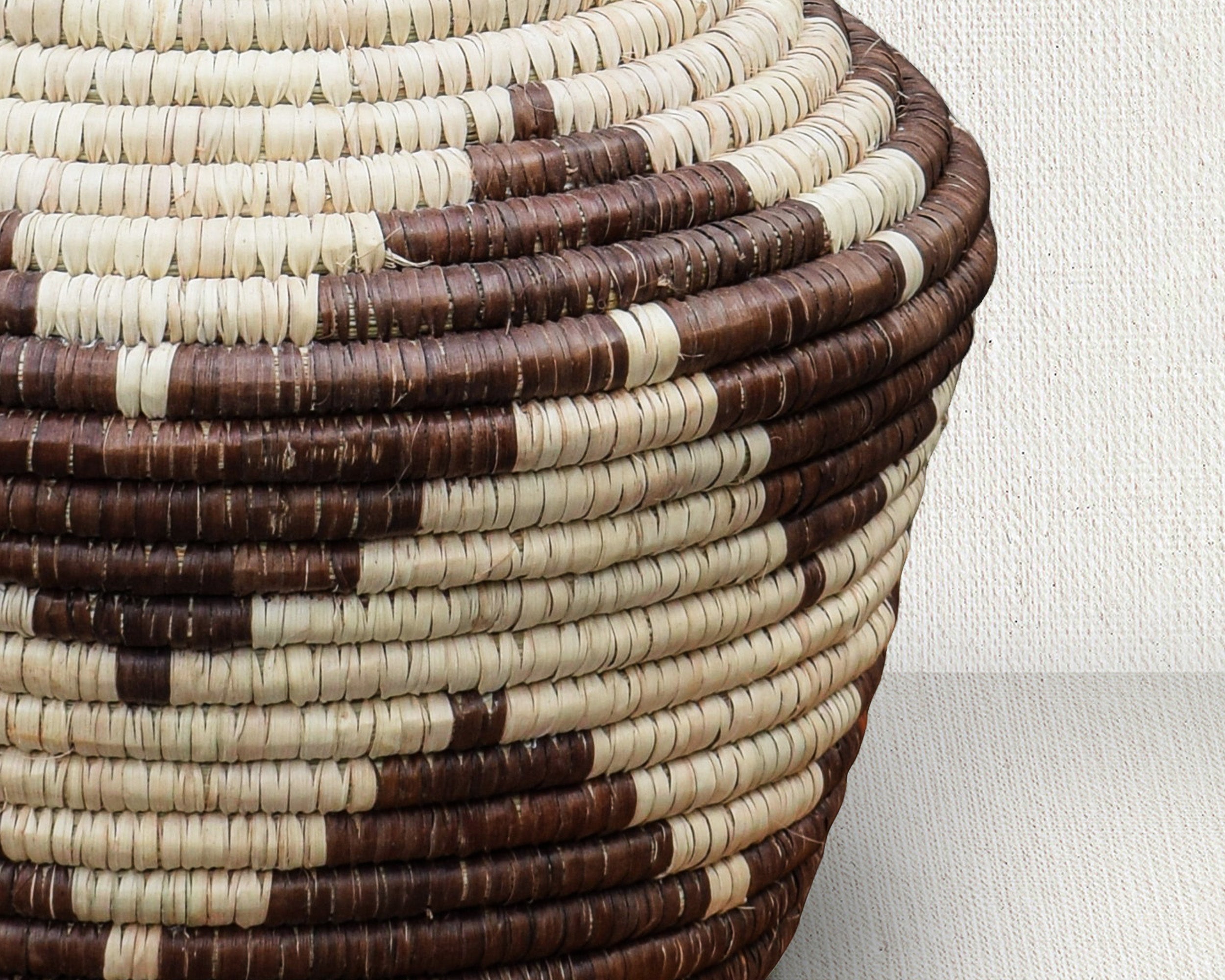 Chocolate Brown Diamond Potter Basket
