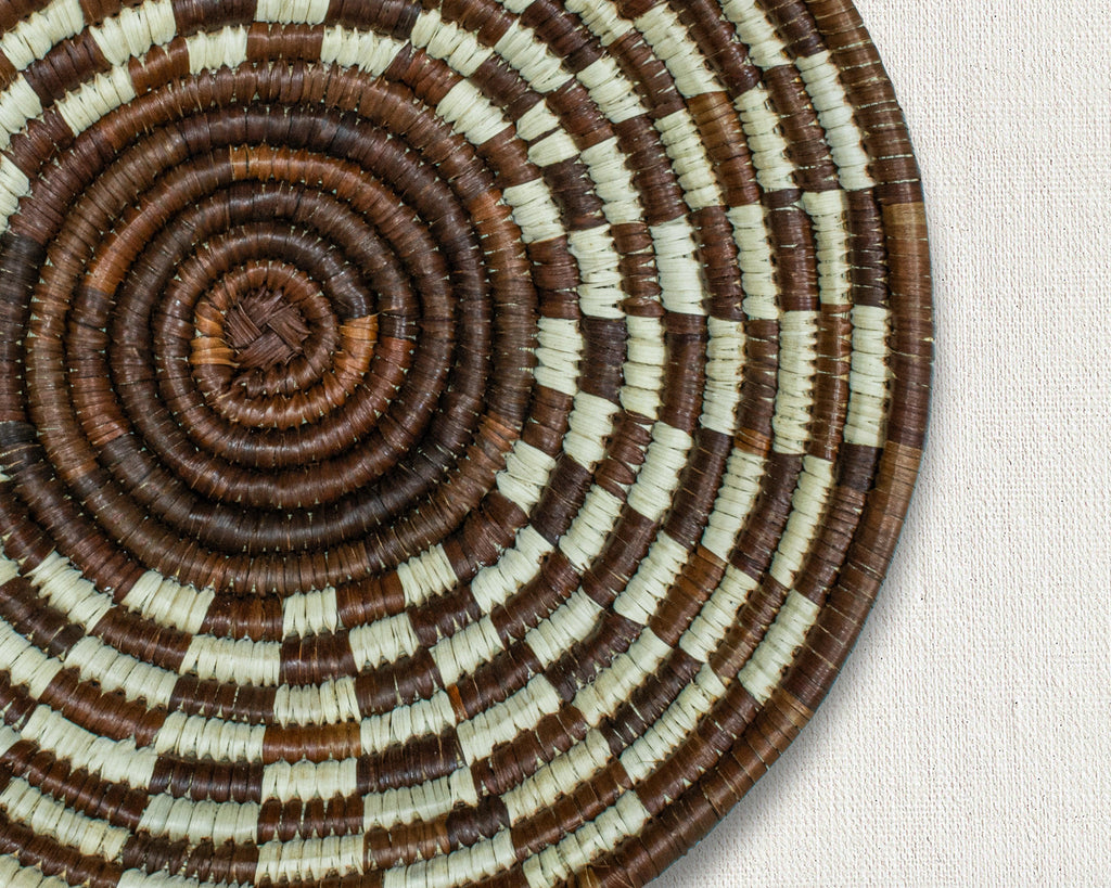 Tessellate Brown Bowl Basket 8-inch LBW-444-7