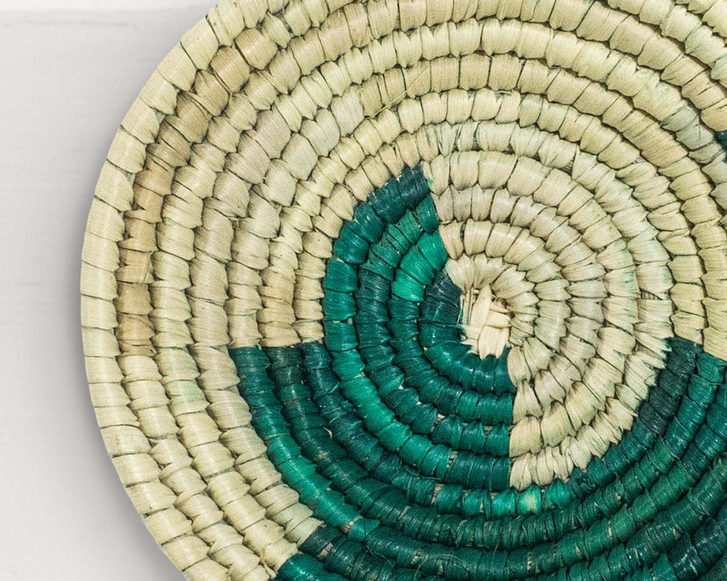 Boho Yei Green Miniature Basket Pack of 5 - LBW-1601-5 B