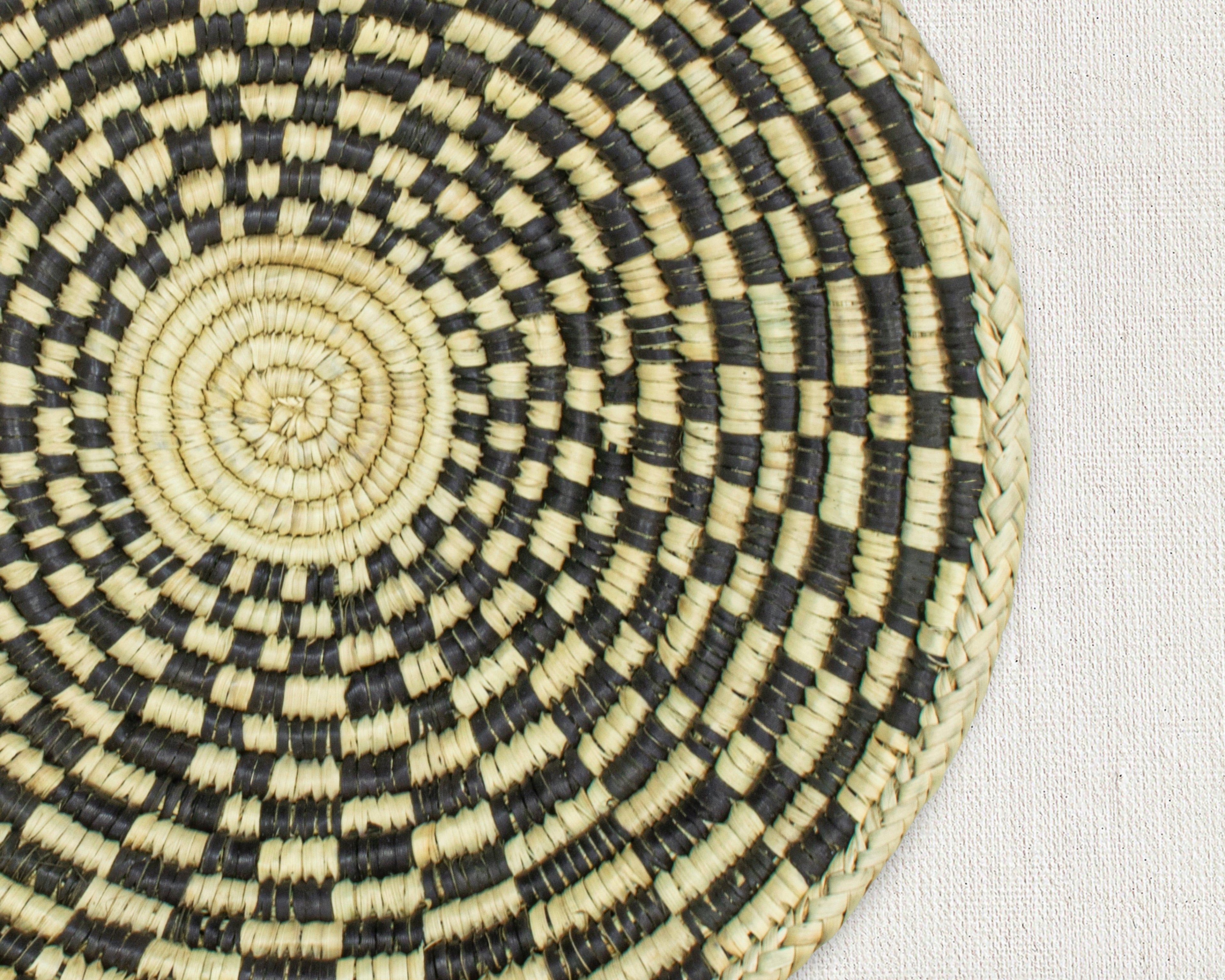 Checkered Brown Bowl Basket 8-inch LBW-400-7