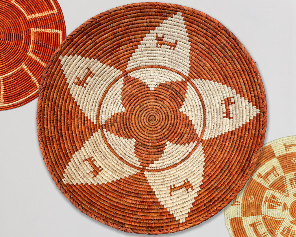 Set of 3 Handwoven wall baskets SET-203-3 N