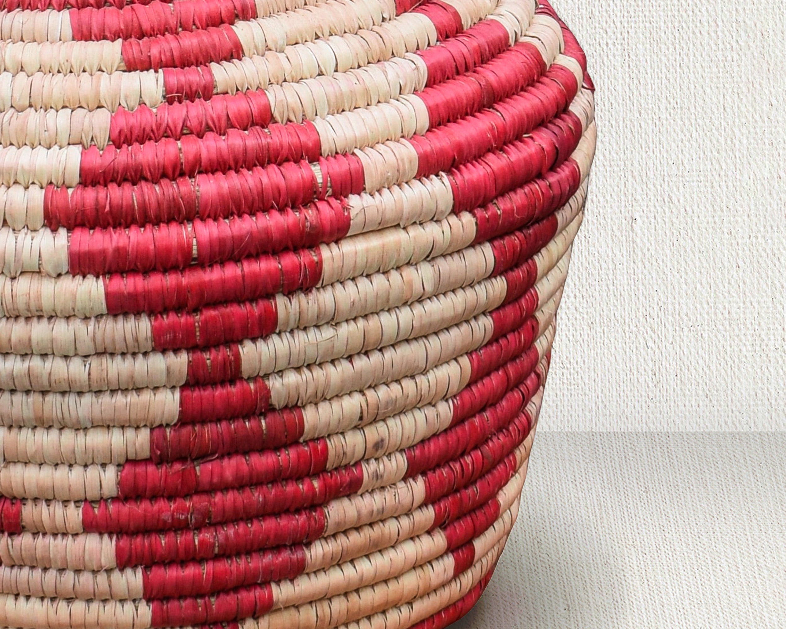Cherry Red Diamond Potter Basket