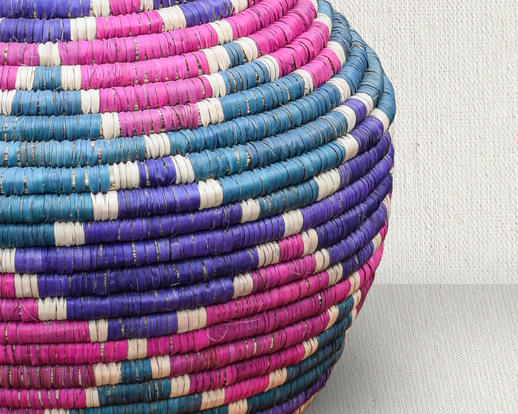 Pink Teal Potter Vase