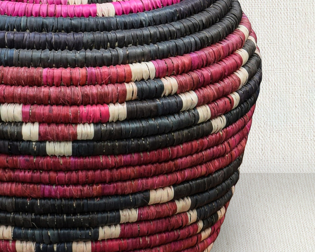 Hot Pink Charcoal Potter Vase