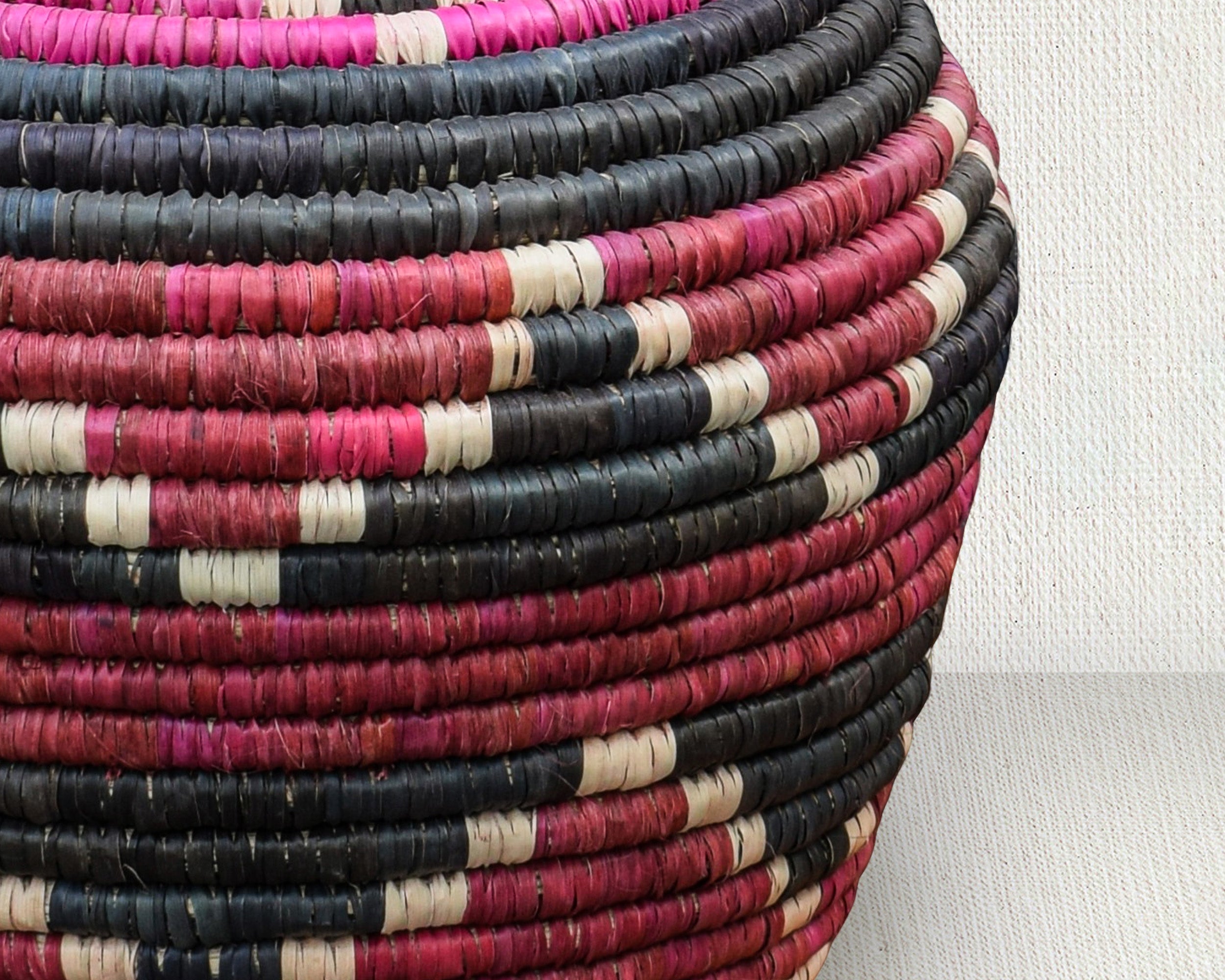 Hot Pink Charcoal Diamond Potter Basket