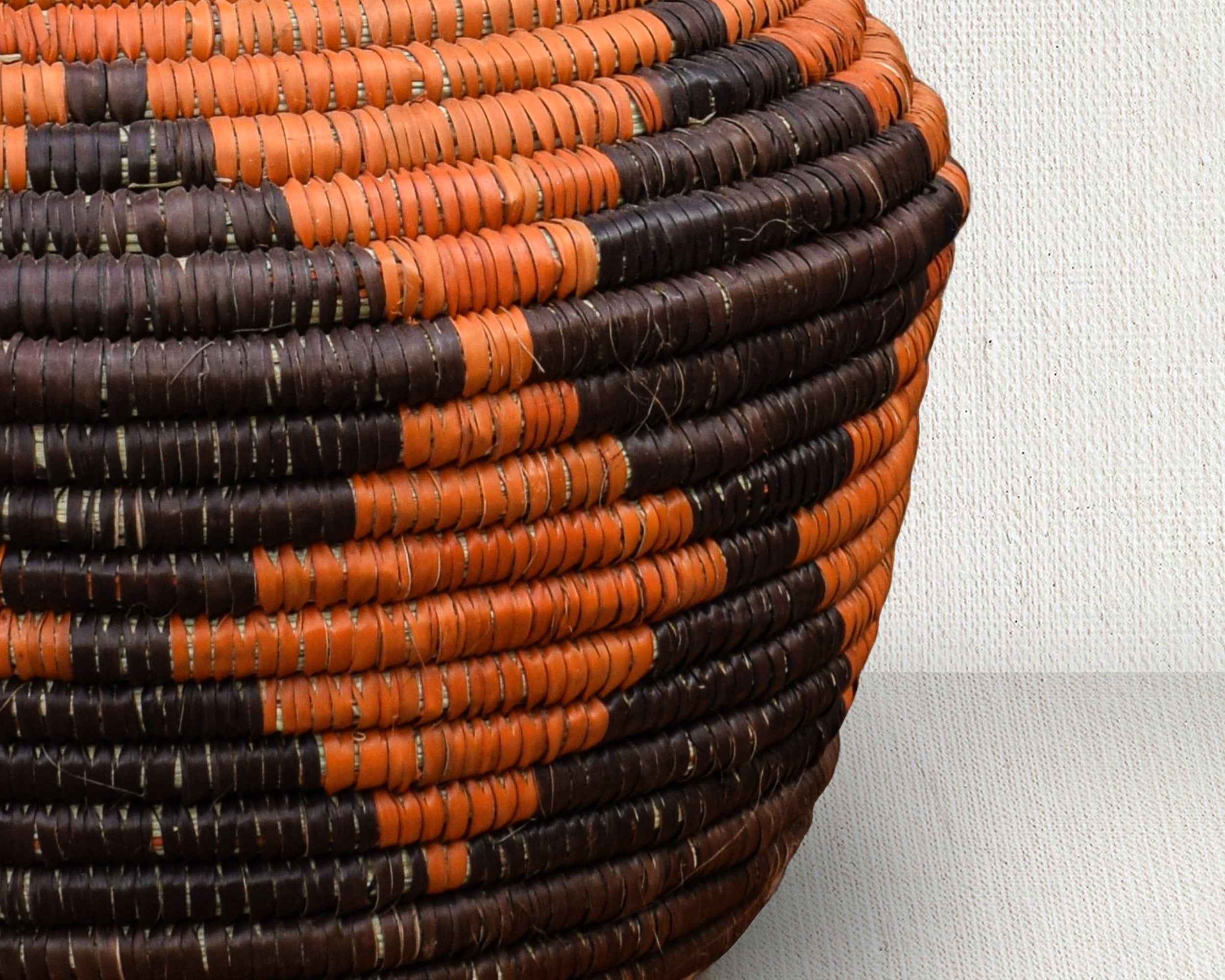 Rustic Diamond Tribal Potter Basket