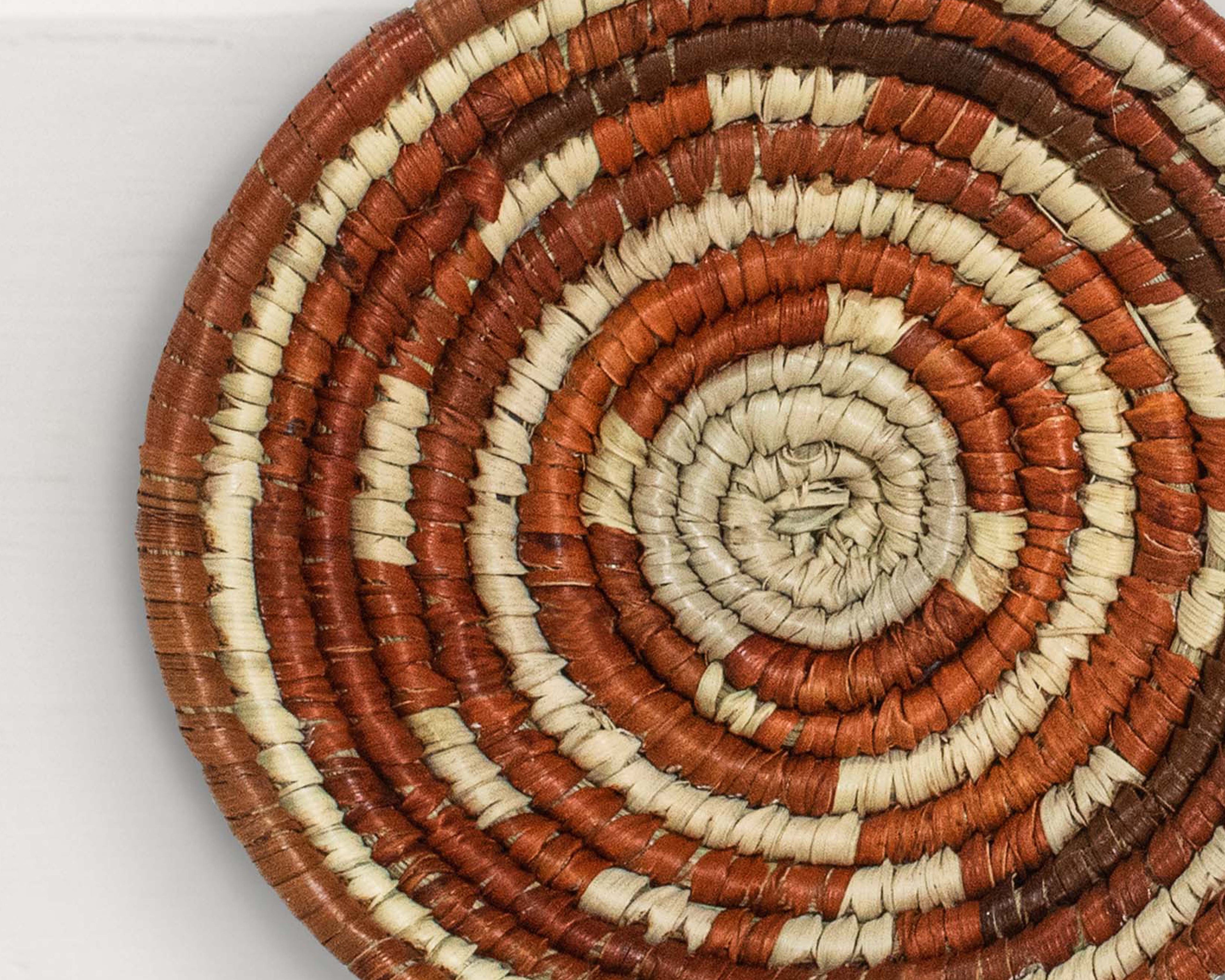 Boho Wheel Brown Miniature Basket Pack of 5 - LBW-1607-5 B