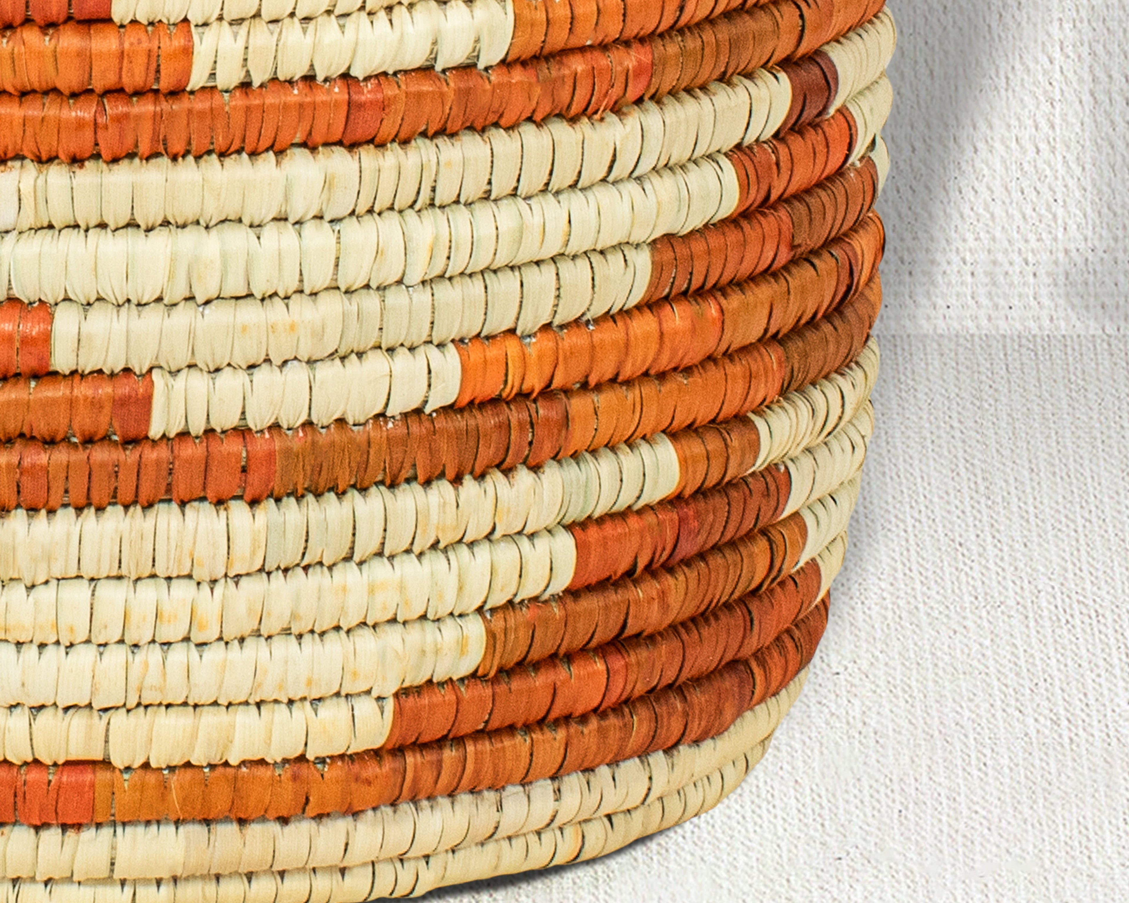 Desert Stripe Handwoven Planter Basket - 12-inch PB-924