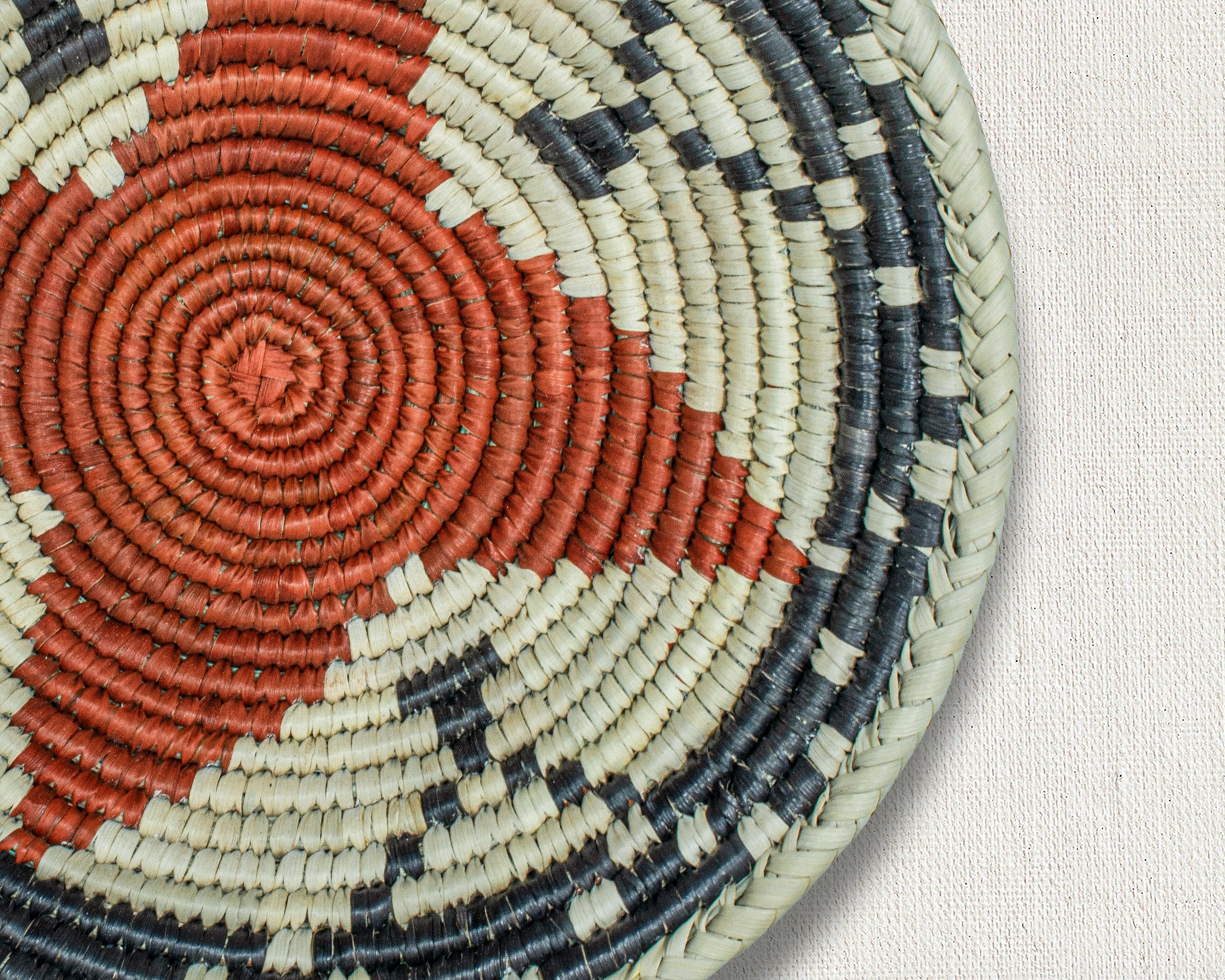 Starburst Brown Bowl Basket 8-inch LBW-412-7