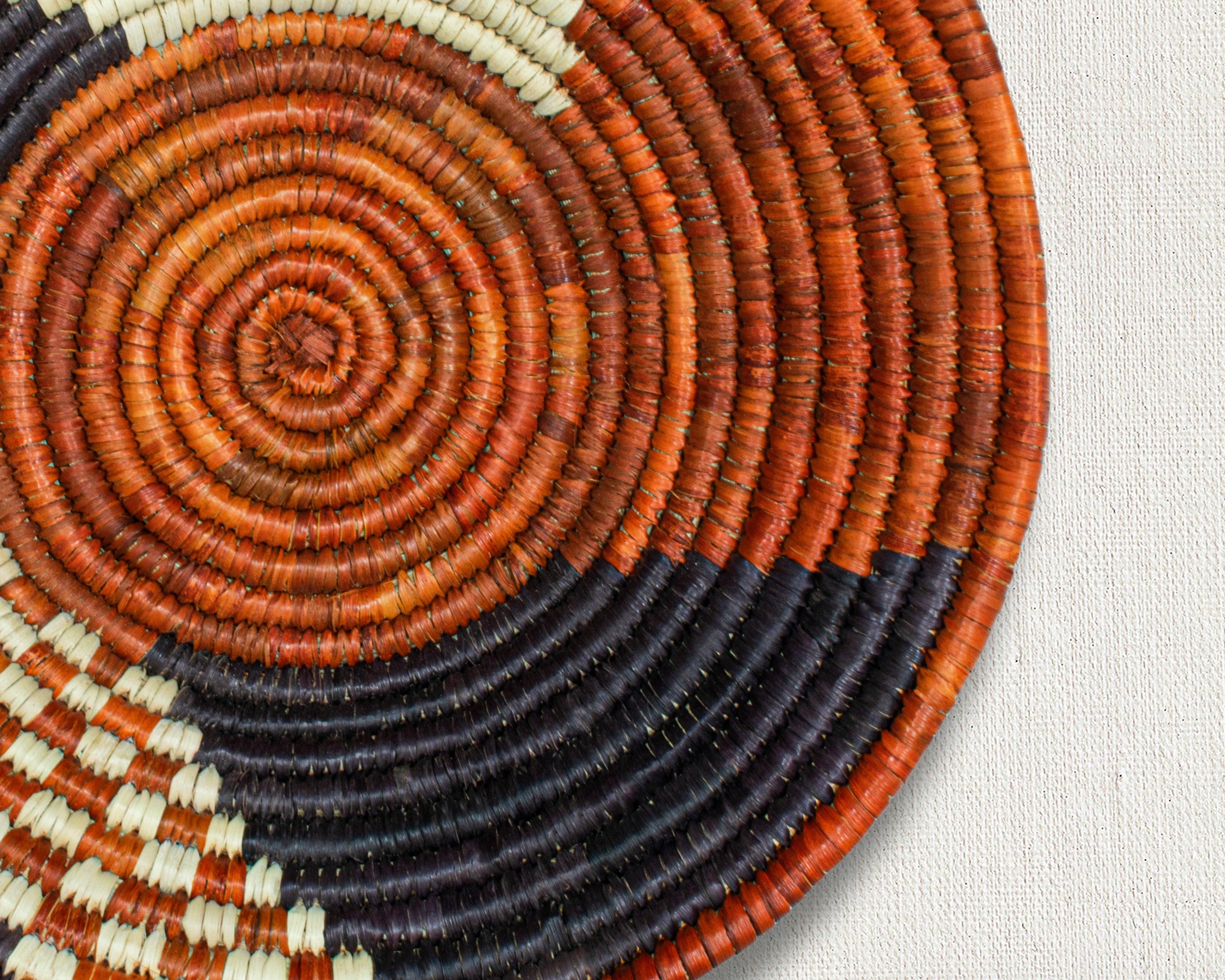 Three-Part Harmony Brown Bowl Basket 8-inch LBW-429-7