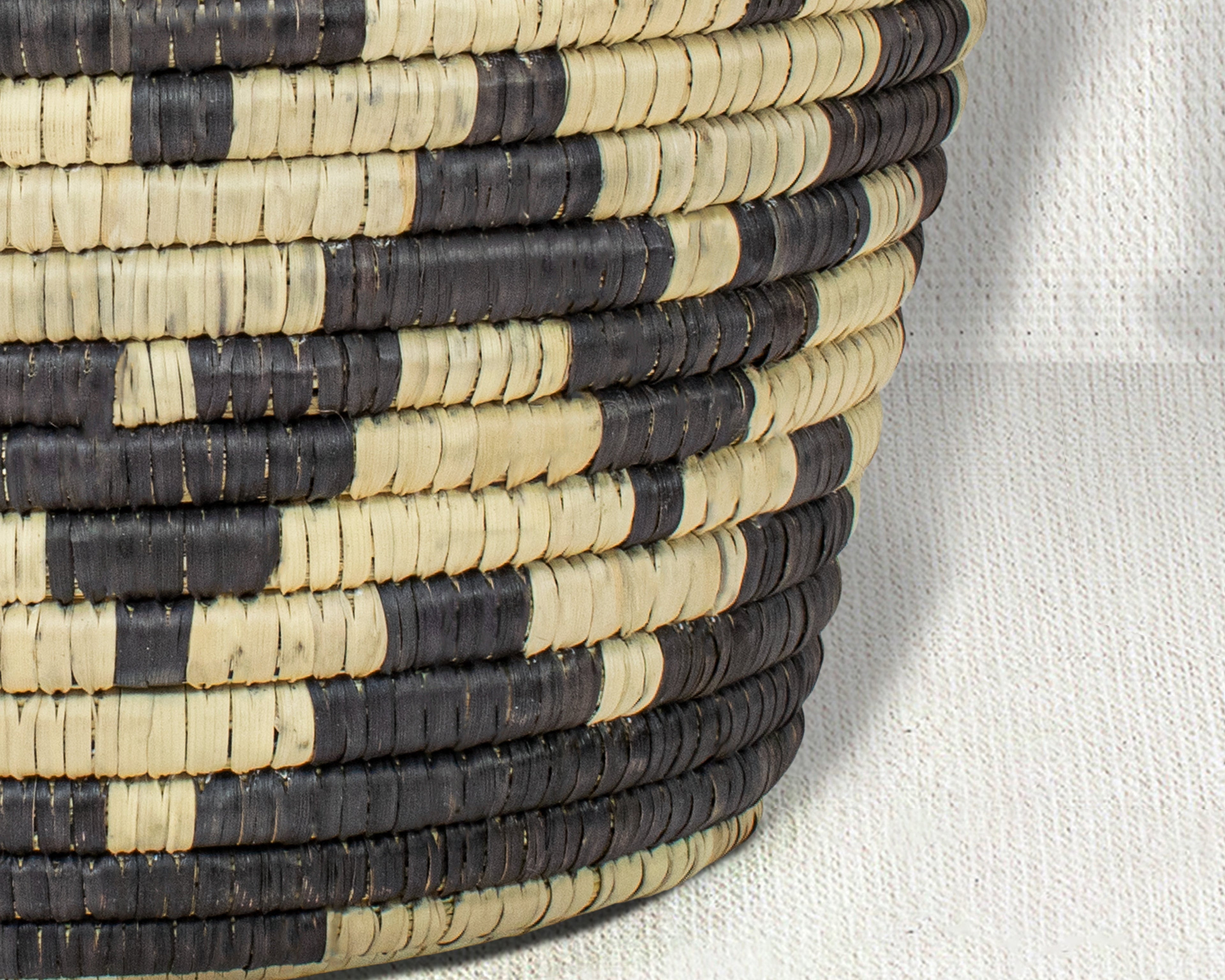 Cheveron Stripes Handwoven Planter Basket - 12-inch PB-922