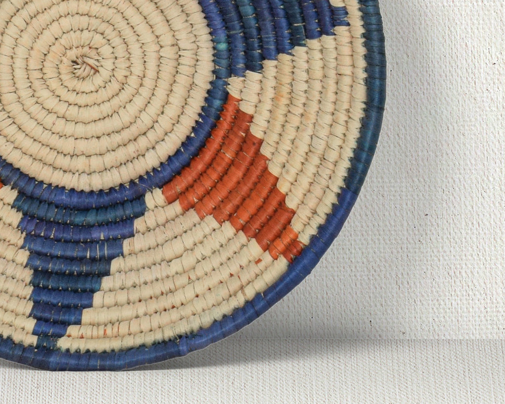 Blue & Orange Star Bowl Basket