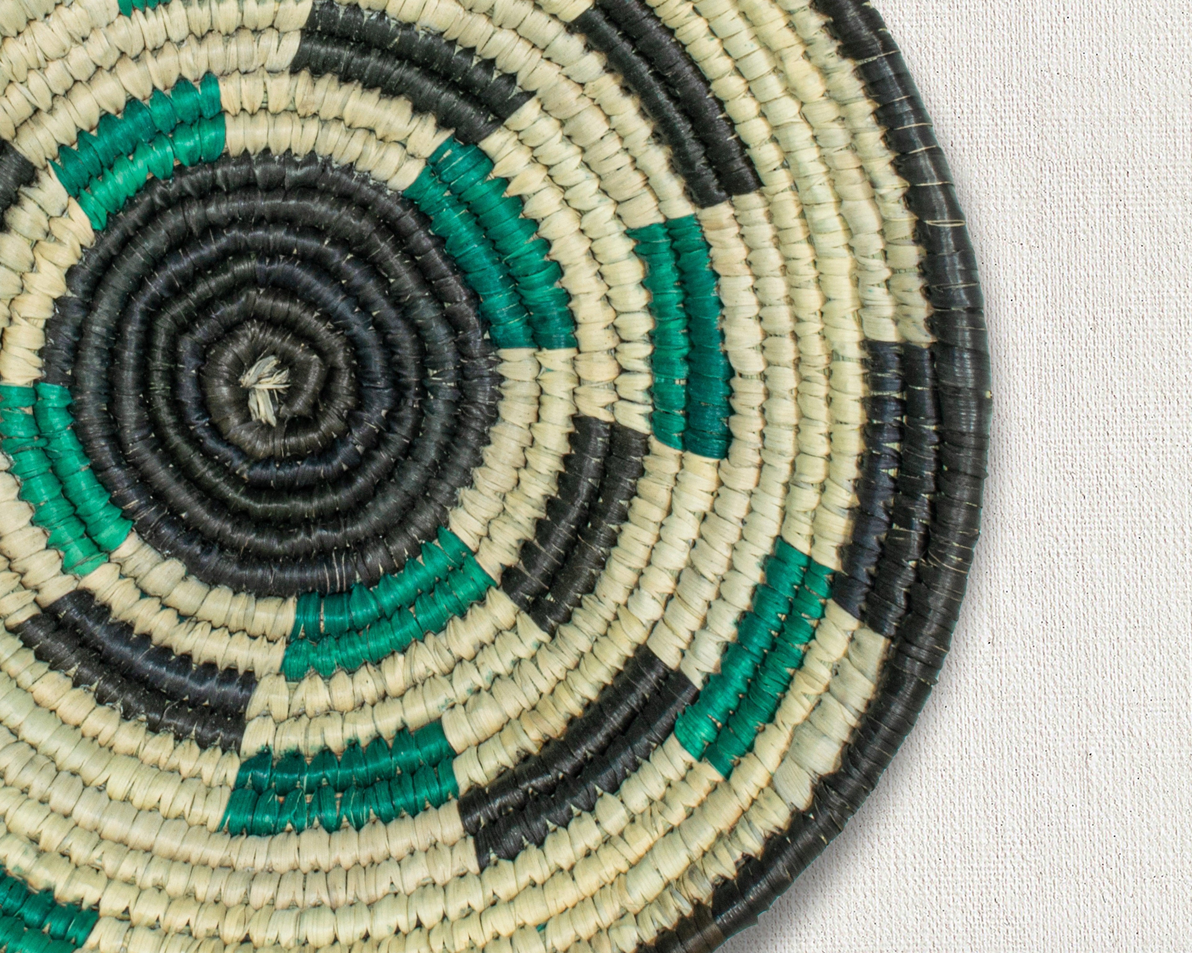 Spiral Maze Black Bowl Basket 8-inch LBW-403-7 C