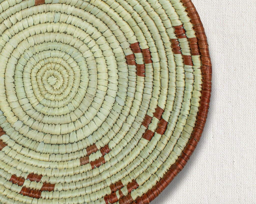 Concentric Rhythm Red Bowl Basket 8-inch LBW-407-7