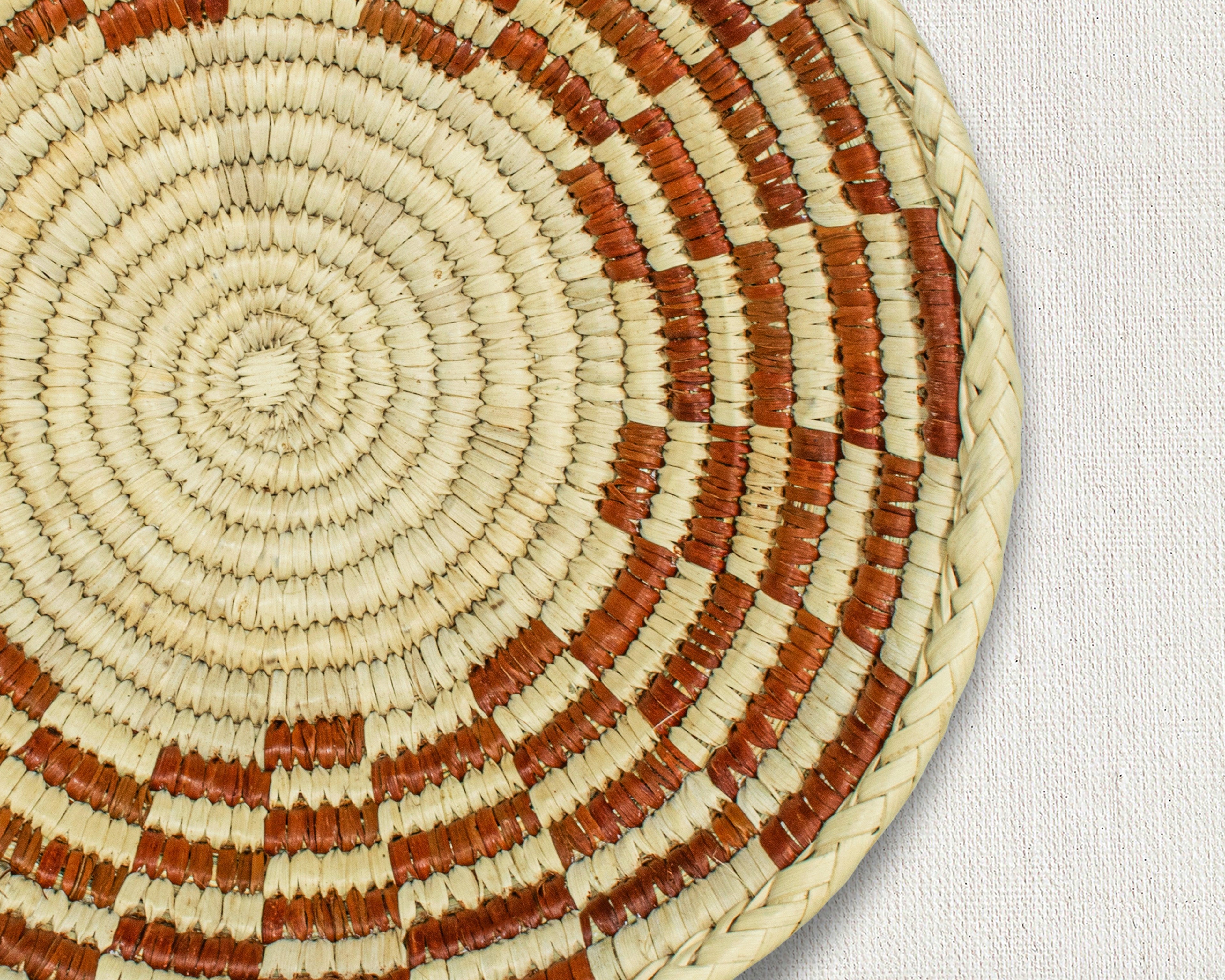 Concentric Labyrinth Red Bowl Basket 8-inch LBW-404-7