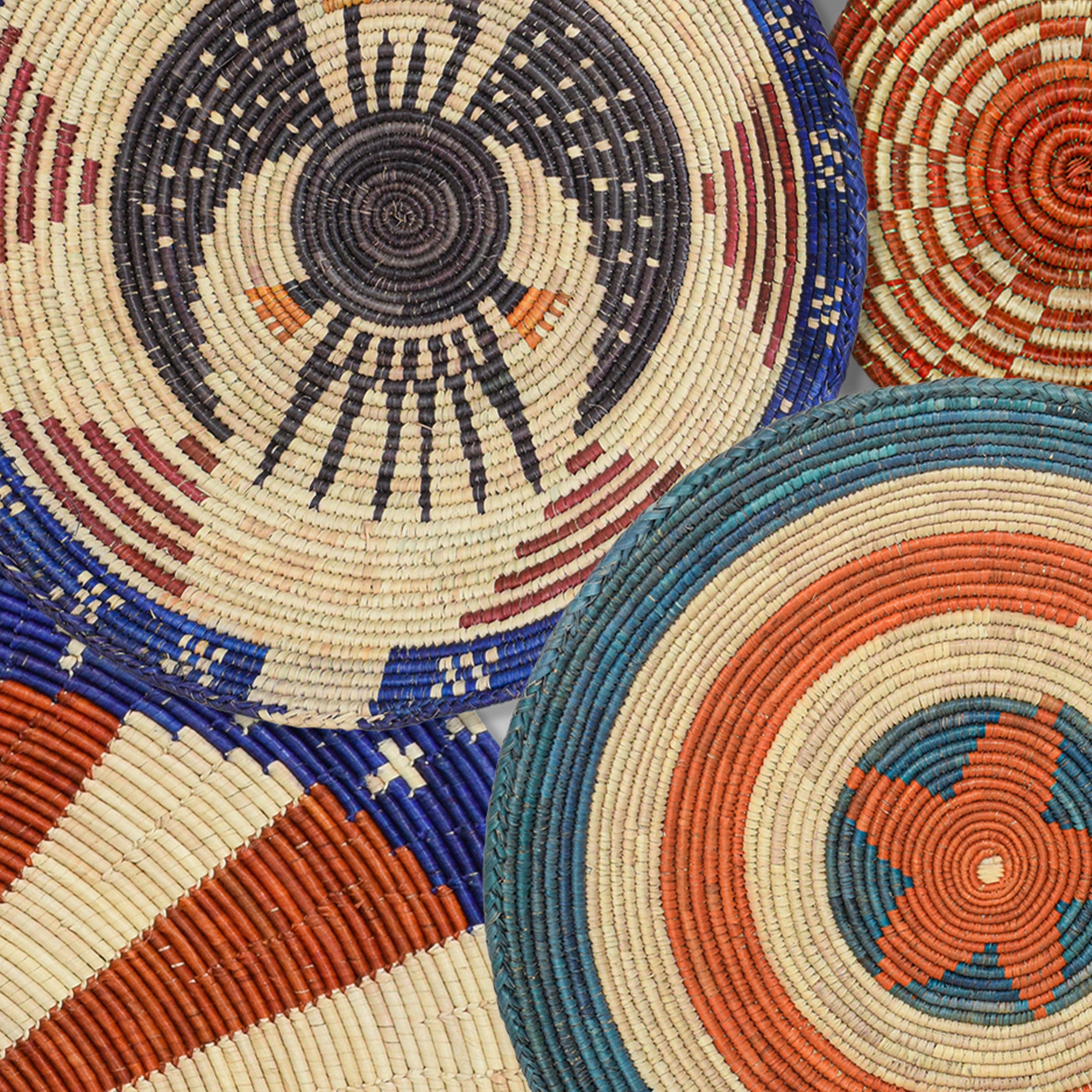 Patriotic Wall Basket Gallery Set of 8