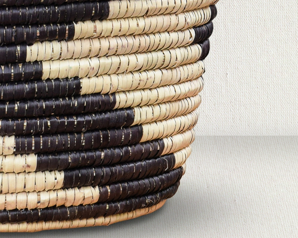 Dark Chevron Planter Basket