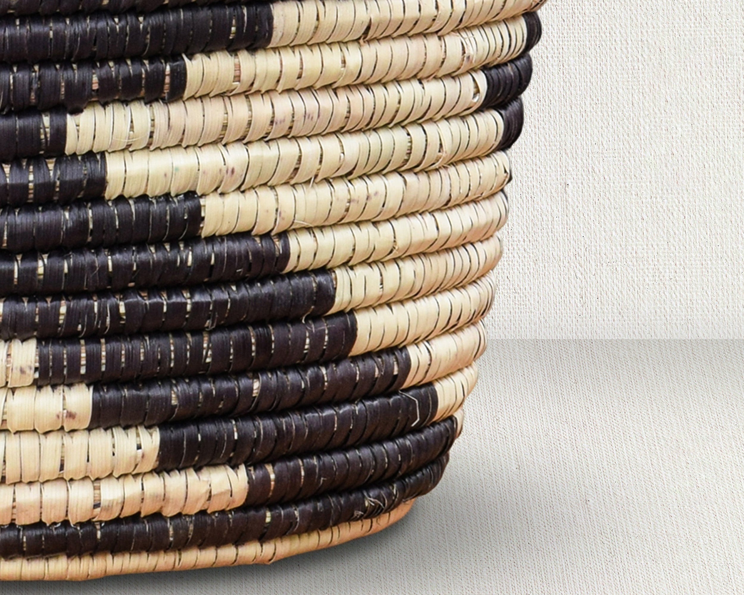 Dark Chevron Planter Basket
