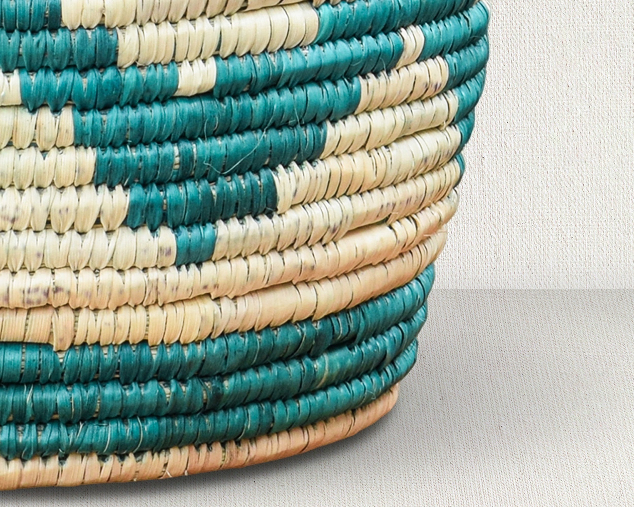 Turqouise Diamond Planter Basket