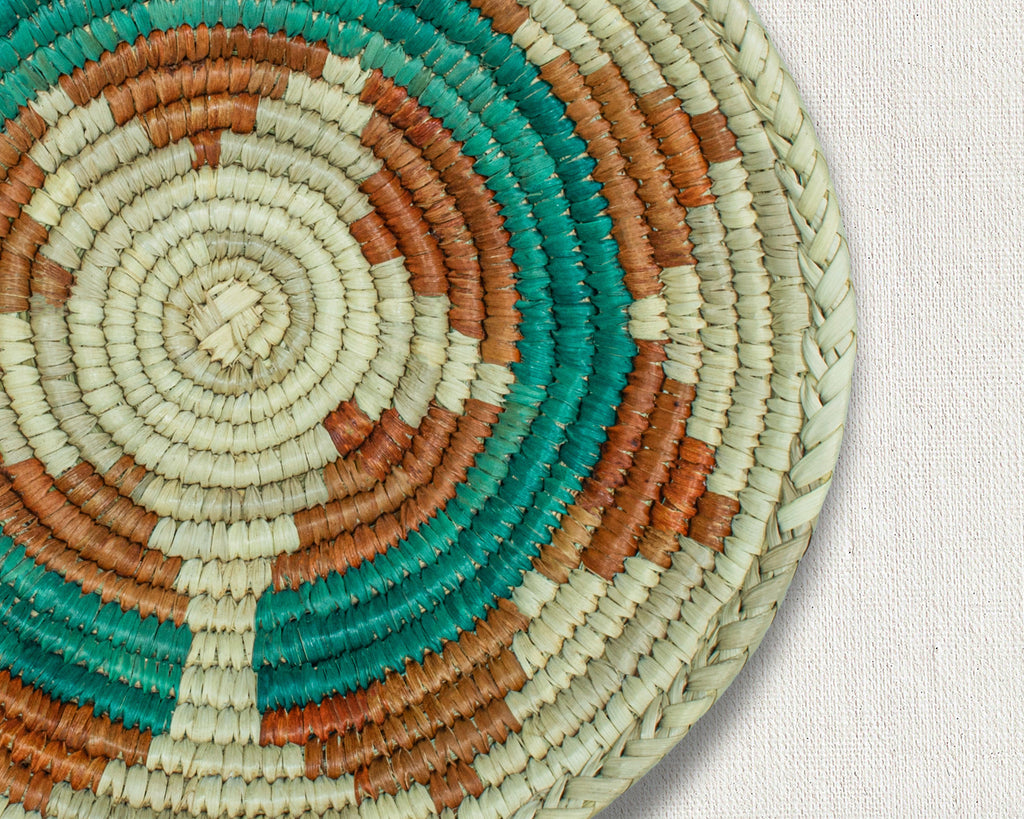 Cinder Weaver Brown Bowl Basket 8-inch LBW-413-7